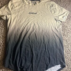 Hollister Black Short Sleeve Tee Gradient Design